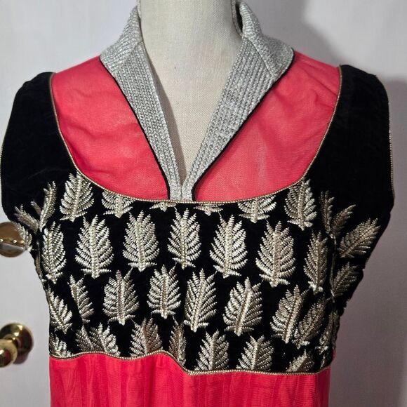 Women's Ethnic Pullover Dress Zips On Side Size XL - Picture 5 of 7